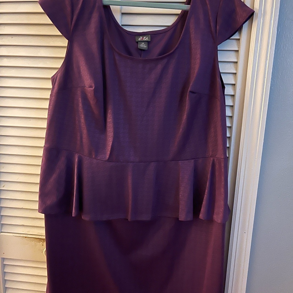 Dots Women's Purple Midi Dress